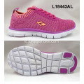 Sepatu olahraga elastis flyknit wanita
